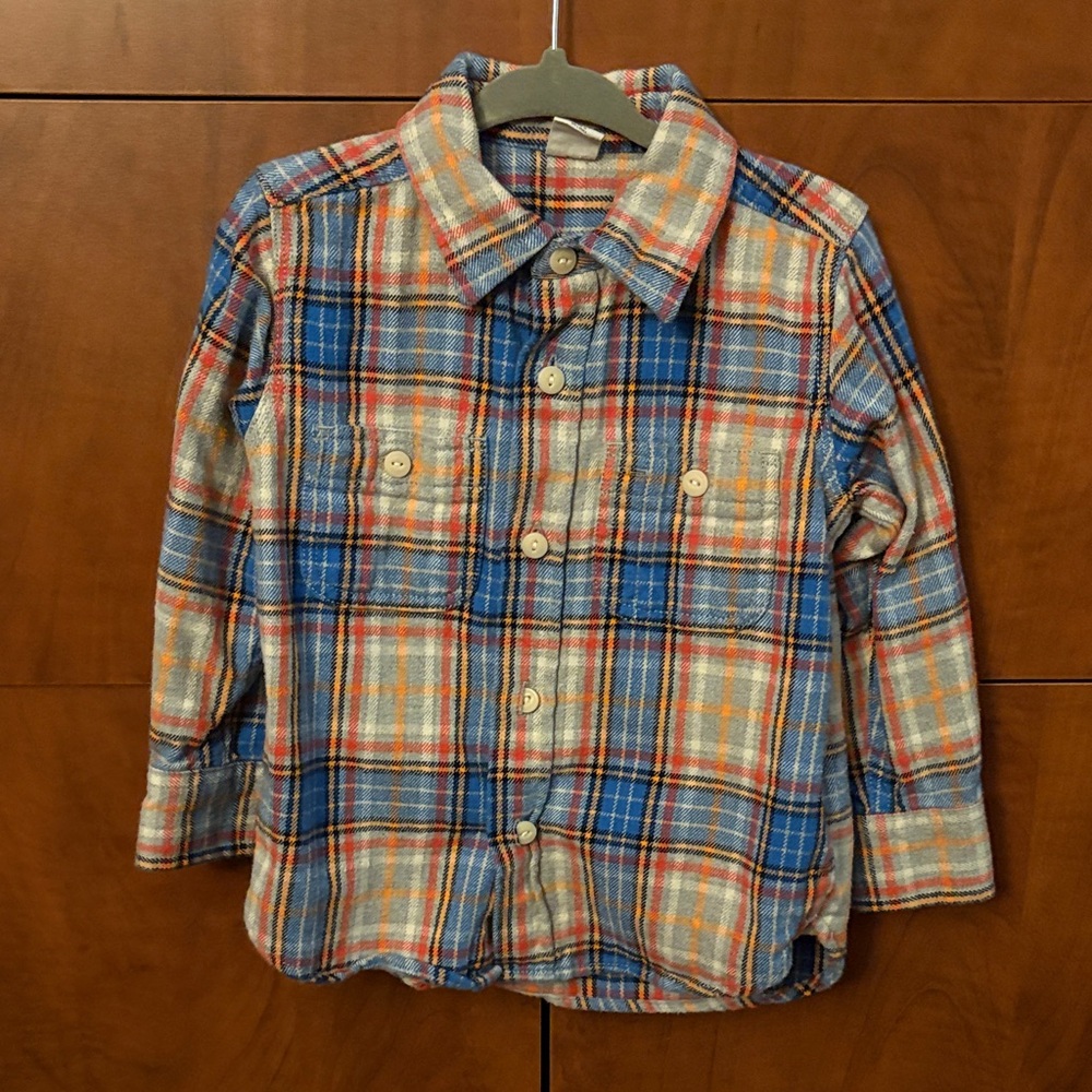 4/$20 🌱 Baby GAP Plaid Flannel 2T